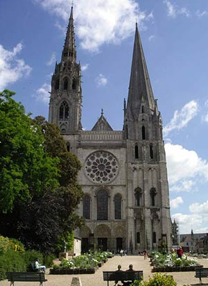 La cattedrale di Chartres in Francia