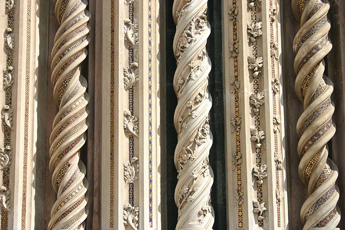Particolare facciata Duomo di Orvieto