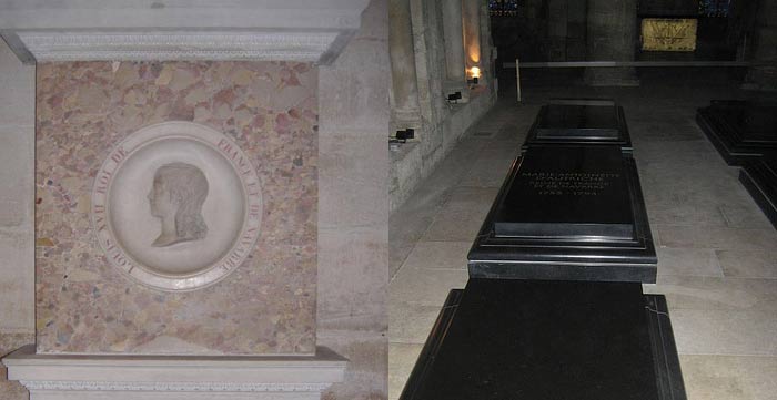 Saint Denis tomba Maria Antonietta