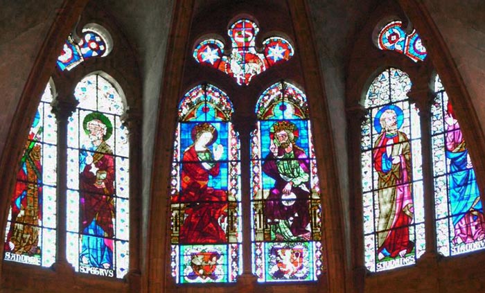 la vetrata della cattedrale di Lione