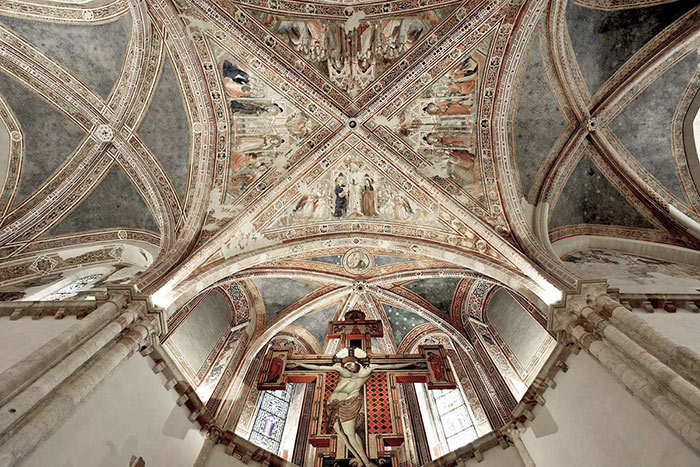affreschi della basilica di Santa Chiara ad Assisi