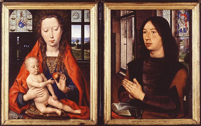 Van der Weyden, Madonna e gesu nel dittico NIEUWENHOVE