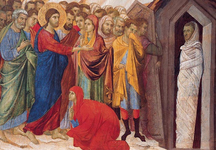 Duccio di Buoninsegna la resurrezione di Lazzaro