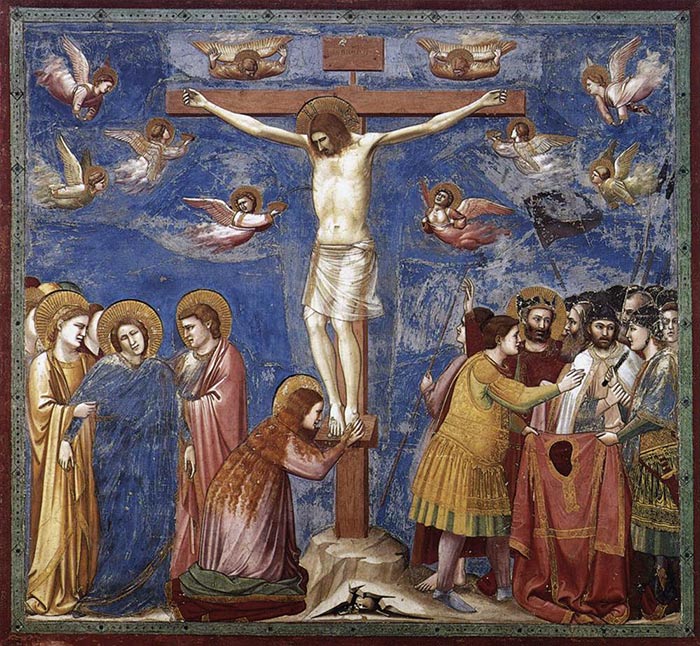 Giotto crocefissione Cristo