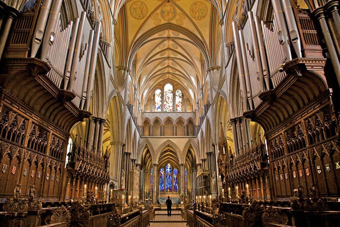 Interno cattedrale di Salisbury