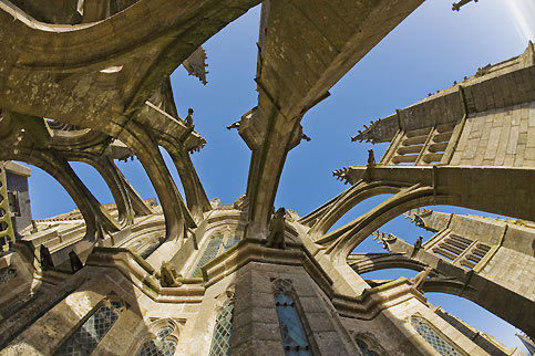 abbazia Mont Saint Michel archi rampanti