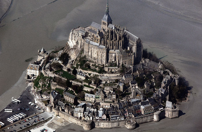 Mont Saint Michel vista aerea