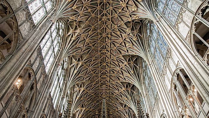 Navata cattedrale di Gloucester