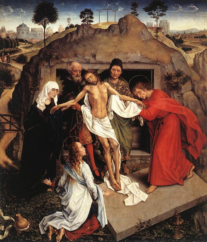Weyden, deposizione del Cristo